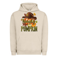 Pigment French Oak Howdy Pumpkin Urban Hoodie - texasbilliewilder