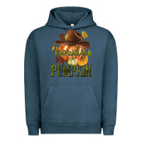 Pigment Midnight Navy Howdy Pumpkin Urban Hoodie - texasbilliewilder
