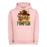 Pigment Salmon Howdy Pumpkin Urban Hoodie - texasbilliewilder