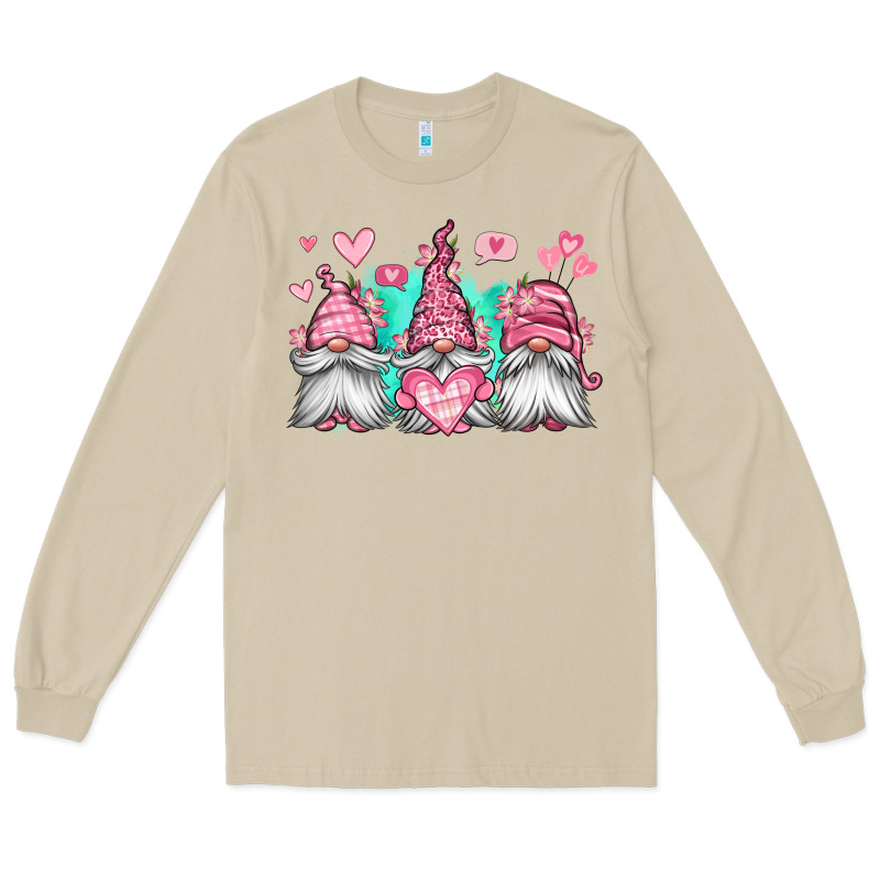 Valentines Day Gnomes Long Sleeve Tee by Jasminsmagicworld | Teevron