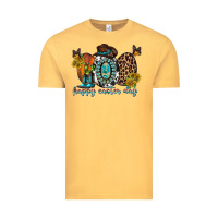 Vintage Mustard happy easter egg western Vintage Tee - RacoonDesign