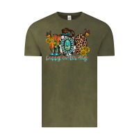 Vintage Olive happy easter egg western Vintage Tee - RacoonDesign