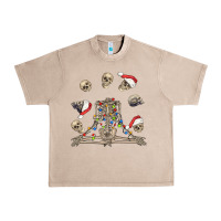 French Oak christmas human skeleton and skulls Urban Heavy Tee - FaDigitalArtStudio