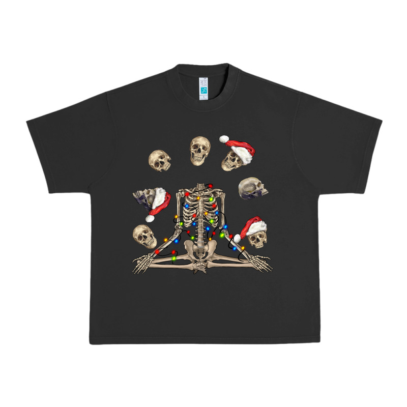 Christmas Human Skeleton And Skulls Urban Heavy Tee by FaDigitalArtStudio | Teevron