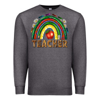 Charcoal Heather rainbow teacher Premium Sweatshirt - NancyCooperArtShop