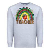 Heather Grey rainbow teacher Premium Sweatshirt - NancyCooperArtShop
