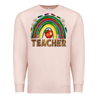 Pale Pink rainbow teacher Premium Sweatshirt - NancyCooperArtShop