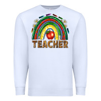 White rainbow teacher Premium Sweatshirt - NancyCooperArtShop