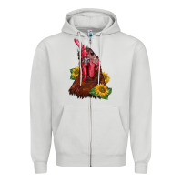 Dove Grey rooster sunflower Zipper Hoodie - BarkalooDesign