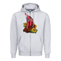 Heather Grey rooster sunflower Zipper Hoodie - BarkalooDesign
