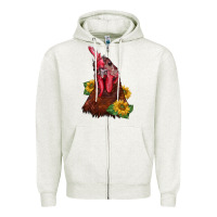Rooster Sunflower Zipper Hoodie | Teevron