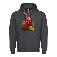 Smoke rooster sunflower Zipper Hoodie - BarkalooDesign
