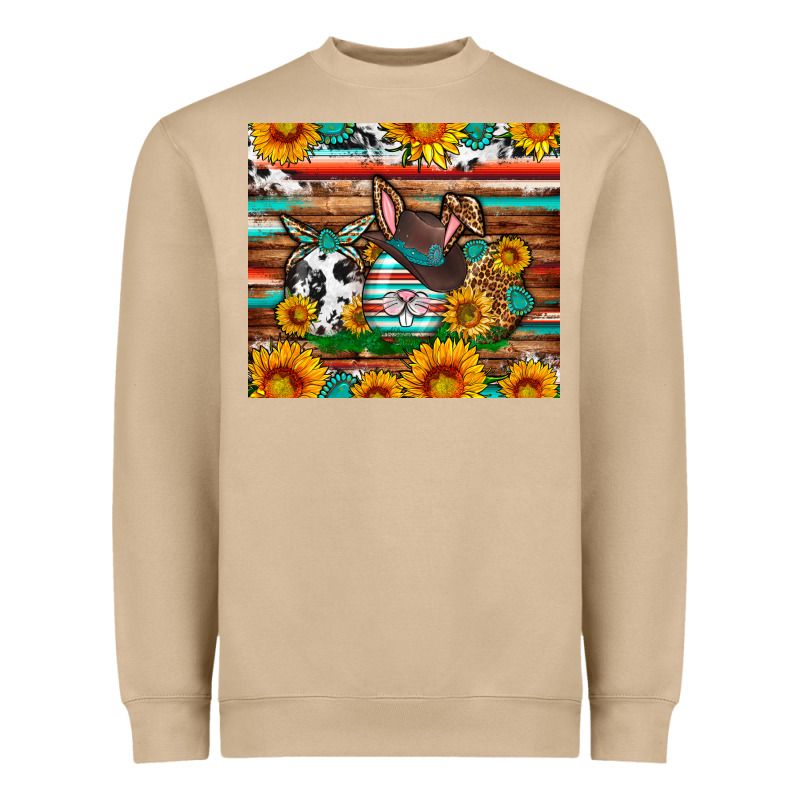 Easter Eggs Sunflower Gemstone Tumbler Easter Day Heavyweight Sweatshirt by Neo Western | Teevron