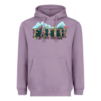 Lavender faith can move mountains cross Heavyweight Hoodie - NancyCooperArtShop