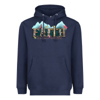Navy faith can move mountains cross Heavyweight Hoodie - NancyCooperArtShop