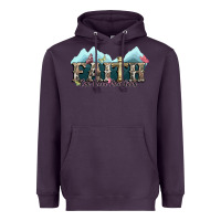 Plum faith can move mountains cross Heavyweight Hoodie - NancyCooperArtShop