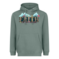 Sage faith can move mountains cross Heavyweight Hoodie - NancyCooperArtShop