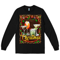 Black cocktail set for Christmas Long Sleeve Tee - AdoDesignShop