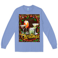 Colony Blue cocktail set for Christmas Long Sleeve Tee - AdoDesignShop