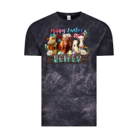 Cloud Black happy easter heifer Vintage Tee - RacoonDesign