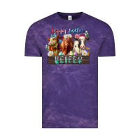 Cloud Purple happy easter heifer Vintage Tee - RacoonDesign