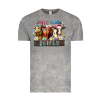 Cloud Rock happy easter heifer Vintage Tee - RacoonDesign