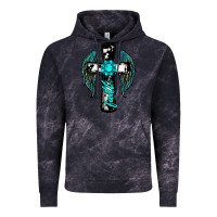 Cloud Black cross faith gemstone wings Vintage Hoodie - RanaPortraitStore