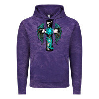 Cloud Purple cross faith gemstone wings Vintage Hoodie - RanaPortraitStore