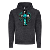 Vintage Black cross faith gemstone wings Vintage Hoodie - RanaPortraitStore