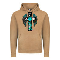 Vintage Camel cross faith gemstone wings Vintage Hoodie - RanaPortraitStore