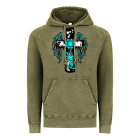 Vintage Olive cross faith gemstone wings Vintage Hoodie - RanaPortraitStore