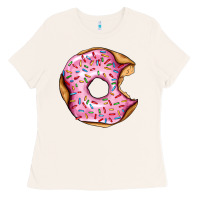 Bone pink strawberry donut Ladies Tee - AdoDesignShop
