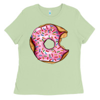 Matcha pink strawberry donut Ladies Tee - AdoDesignShop