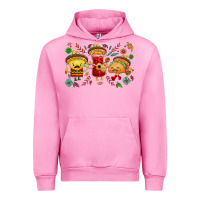 Fuchsia Pink Mexican taco nacho and souce Urban Hoodie - NancyCooperArtShop