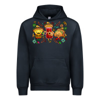 Navy Mexican taco nacho and souce Urban Hoodie - NancyCooperArtShop