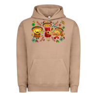 Pigment Burro Mexican taco nacho and souce Urban Hoodie - NancyCooperArtShop