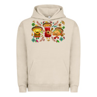 Pigment French Oak Mexican taco nacho and souce Urban Hoodie - NancyCooperArtShop
