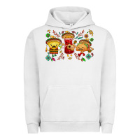 Pigment Lunar Rock Mexican taco nacho and souce Urban Hoodie - NancyCooperArtShop