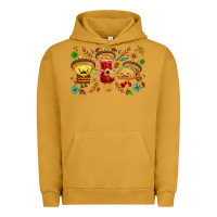 Pigment Peanut Butter Mexican taco nacho and souce Urban Hoodie - NancyCooperArtShop