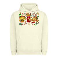 Pigment Pistachio Mexican taco nacho and souce Urban Hoodie - NancyCooperArtShop