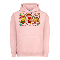 Pigment Salmon Mexican taco nacho and souce Urban Hoodie - NancyCooperArtShop