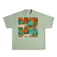 Oil Green western charolais cow seamless pattern Urban Heavy Tee - HRA Design Shop