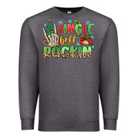 Charcoal Heather jingle bell rockin' Premium Sweatshirt - MaliasSmallBusiness