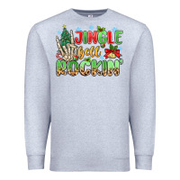 Heather Grey jingle bell rockin' Premium Sweatshirt - MaliasSmallBusiness
