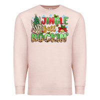 Pale Pink jingle bell rockin' Premium Sweatshirt - MaliasSmallBusiness