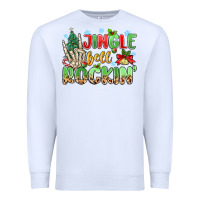 White jingle bell rockin' Premium Sweatshirt - MaliasSmallBusiness