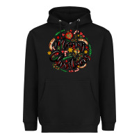 Black merry christmas Heavyweight Hoodie - MaliasSmallBusiness