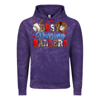 Cloud Purple busy raising ballers baseball Vintage Hoodie - Zillion Design Studio
