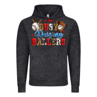 Vintage Black busy raising ballers baseball Vintage Hoodie - Zillion Design Studio