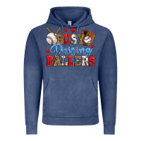 Vintage Denim busy raising ballers baseball Vintage Hoodie - Zillion Design Studio